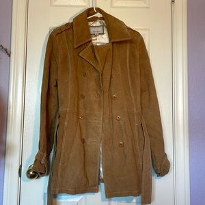 Wilsons Leather Suede Coat with silk lining